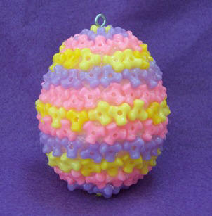 beaded Easter egg craft